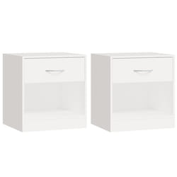 VidaXL 242547 Table de nuit et table de chevet Blanc
