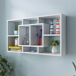 VidaXL 242548 étagères Tablette flottante Mural Bois Blanc