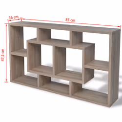 VidaXL 242549 étagères Bois Chêne - Vue supplémentaire 6