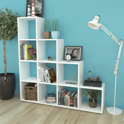 vidaXL Bibliothèque/étagère 142 cm Blanc - TU