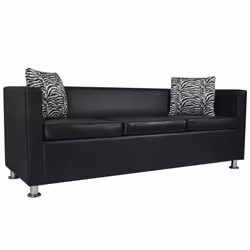 VidaXL 272178 canapé Noir