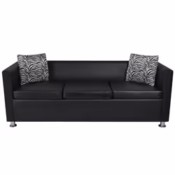 VidaXL 272178 canapé Noir