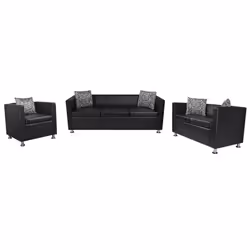 VidaXL 272179, Noir, Coton, Polyester, 700 mm, 625 mm, 630 mm, 50 cm