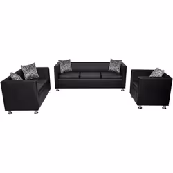 VidaXL 272179 canapé Noir