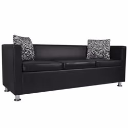 VidaXL 272179 canapé Noir
