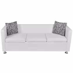 VidaXL 272180 canapé Blanc - Vue supplémentaire 4