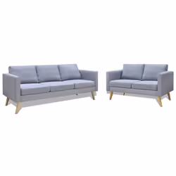 VidaXL 272193, Gris, 3 siège(s), Polyester, 1680 mm, 700 mm, 730 mm