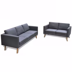 VidaXL 272194, Gris, 3 siège(s), Polyester, 1680 mm, 700 mm, 730 mm