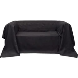 vidaXL Housse de canapé Micro-suède Anthracite 270x350 cm