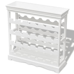 VidaXL 242438 porte-bouteilles Panneaux MDF, Bois Blanc