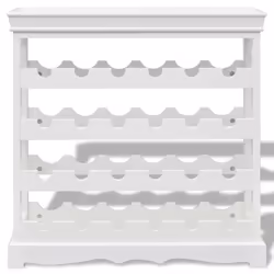 VidaXL 242438 porte-bouteilles Panneaux MDF, Bois Blanc