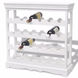 VidaXL 242438 porte-bouteilles Panneaux MDF, Bois Blanc - Vue supplémentaire 6