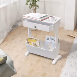 VidaXL 242440 porte-magazines Panneaux MDF Blanc