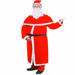 VidaXL 131011, Déguisement, Adulte, Noël, Père Noël, Taille unique, Noir, Rouge, Blanc