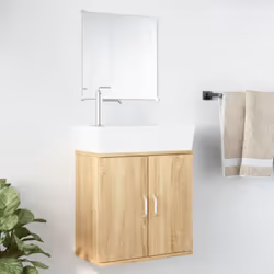 Cet ensemble de meubles de salle de bain tendance est un excellent supplément à votre salle de bain, ce qui lui donne une app ...