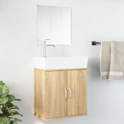 Vidaxl - Ensemble de meubles salle de bain 2 pcs chêne bois d'ingénierie