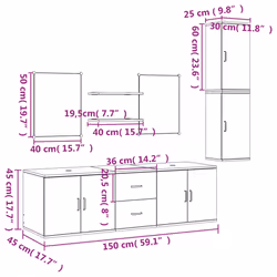 VidaXL 242562 ensemble de meuble de salle de bain - Vue supplémentaire 8