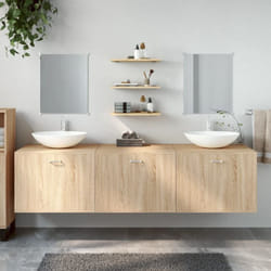 Vidaxl - Ensemble de meubles salle de bain 6 pcs chêne bois d'ingénierie