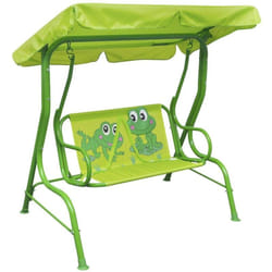 Vidaxl - Siège balançoire pour enfants vert