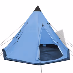 vidaXL Tente pour 4 personnes Bleu - TU