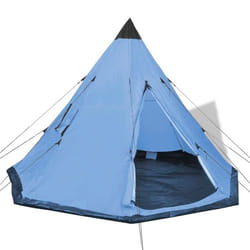 vidaXL Tente pour 4 personnes Bleu - TU