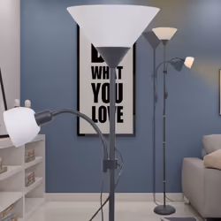 Ce lampadaire au design élégant et moderne constitue un moyen simple et élégant d’éclairer et de mettre en valeur une pièce.  ...