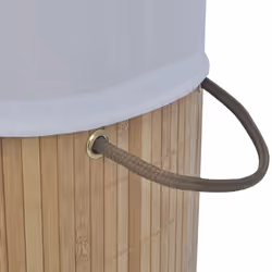 VidaXL 242723 panier à linge Rond Bambou Naturel - Vue supplémentaire 5