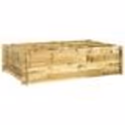 vidaXL Lit surélevé 150x100x40 cm bois imprégné - TU