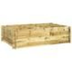 vidaXL Lit surélevé 150x100x40 cm bois imprégné - TU