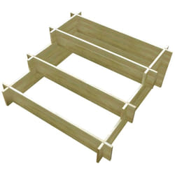 Vidaxl - Jardinière à 3 niveaux 90 x 90 x 35 cm Bois imprégné