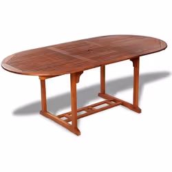 vidaXL Table de jardin 200x100x75 cm Bois d'acacia massif - TU