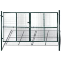 Vidaxl - Portail de clôture à porte double Acier enduit de poudre