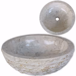 Description générale Ce lavabo rond, en marbre naturel, apportera une touche d'élégance à toute salle de bains ou toilette. C ...