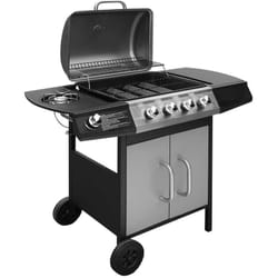 Barbecue à gaz 4 + 1 zone de cuisson Noir et argenté vidaXL