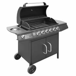 VidaXL 41905 barbecue et grill Chaudron Gaz naturel Noir, Acier inoxydable 12000 W