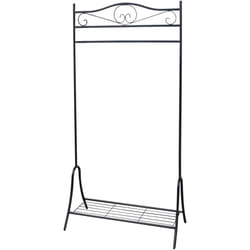 VidaXL 243000 portant pour vêtement de détail Noir Acier
