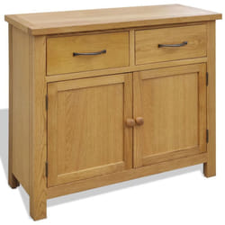 Buffet 90 X 33,5 X 83 Cm Bois De Chêne Massif Vidaxl
