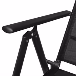 VidaXL 41730 chaise d'extérieur Terrace Polyester, Polyvinyl chloride (PVC) Noir - Vue supplémentaire 5