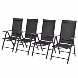 VidaXL 41731, Terrace, Polyester, Polyvinyl chloride (PVC), Noir, 110 kg, 540 mm, 730 mm