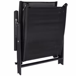 VidaXL 41741 chaise d'extérieur Linge Siège rembourré Polyester, Polyvinyl chloride (PVC) Noir - Vue supplémentaire 5