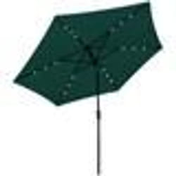 vidaXL Parasol de jardin en porte-à-faux avec LED 3 m vert - TU