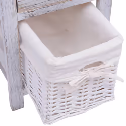VidaXL 242867 Table de nuit et table de chevet Blanc - Vue supplémentaire 6