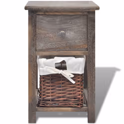 VidaXL 242868 Table de nuit et table de chevet Marron