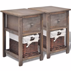 VidaXL 242869, Marron, Paulownia, 185 x 265 x 137 mm, 280 mm, 310 mm, 450 mm
