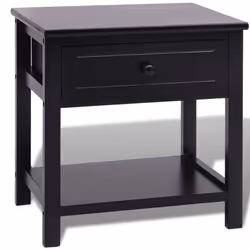 VidaXL 242872, Noir, Panneaux MDF, Paulownia, Contre-plaqué, 325 x 240 x 100 mm, 400 mm, 290 mm, 420 mm