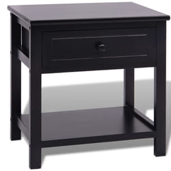 VidaXL 242872 Table de nuit et table de chevet Noir