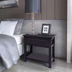 VidaXL 242872 Table de nuit et table de chevet Noir
