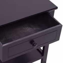 VidaXL 242872 Table de nuit et table de chevet Noir - Vue supplémentaire 5