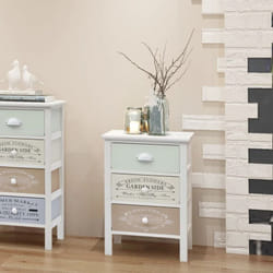 Armoire de rangement en style français 3 tiroirs Bois Vidaxl