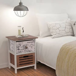 Vidaxl - Table de chevet 2 pcs Bois